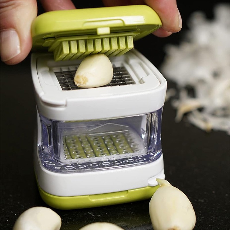 MultiFunction Vegetable Chopper Garlic Press Kitchen Cutter Tool 3