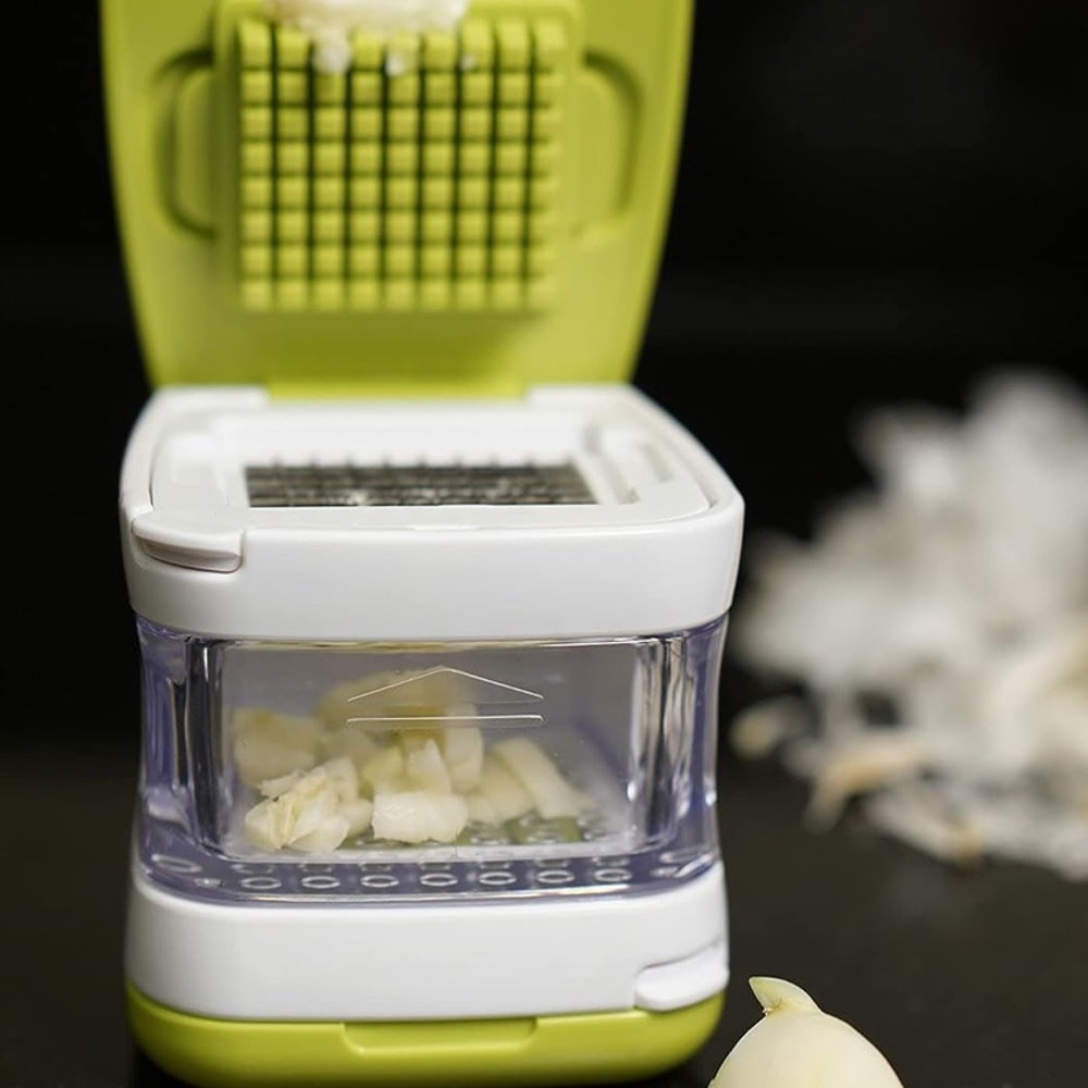 MultiFunction Vegetable Chopper Garlic Press Kitchen Cutter Tool 4