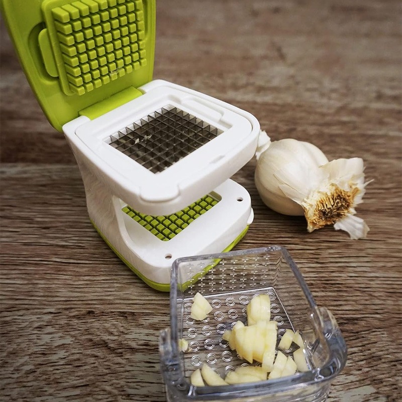 MultiFunction Vegetable Chopper Garlic Press Kitchen Cutter Tool 5