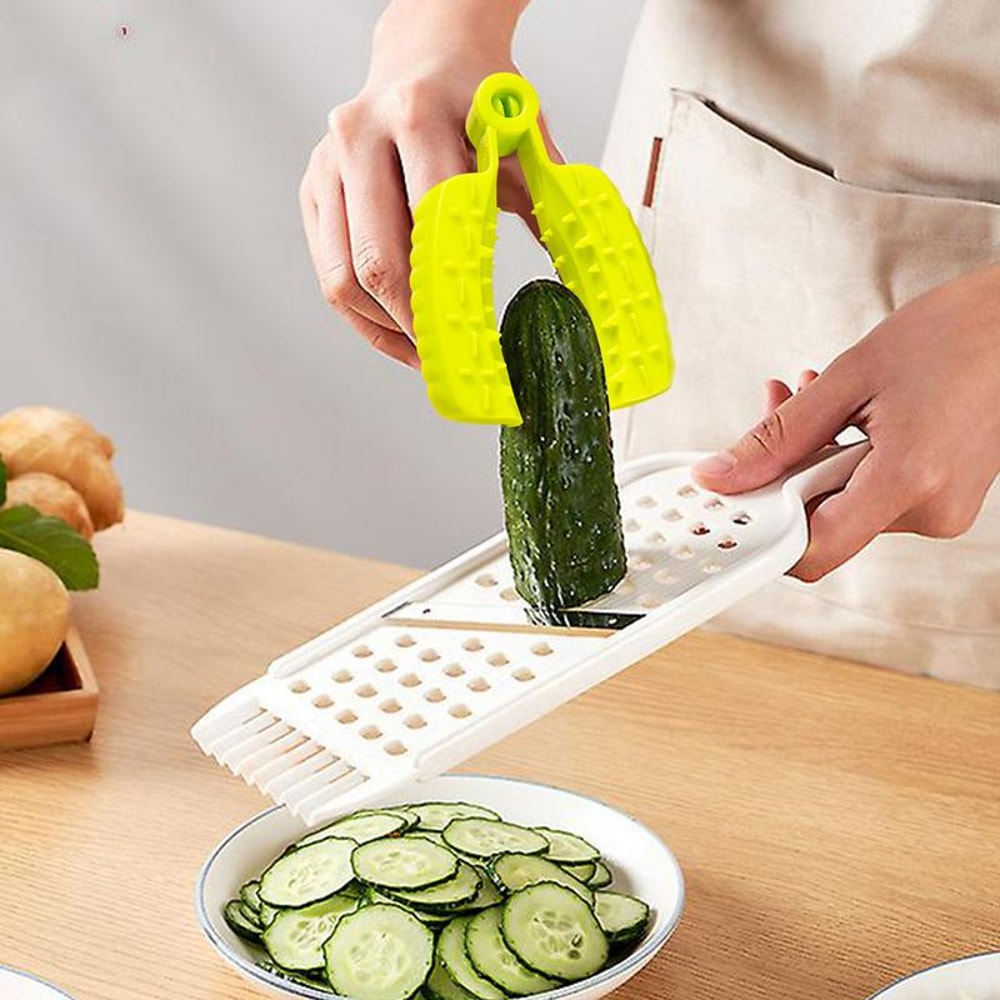 SafeGrip Vegetable Cutting Guard Finger Protector Tool For Safe Slicing 3