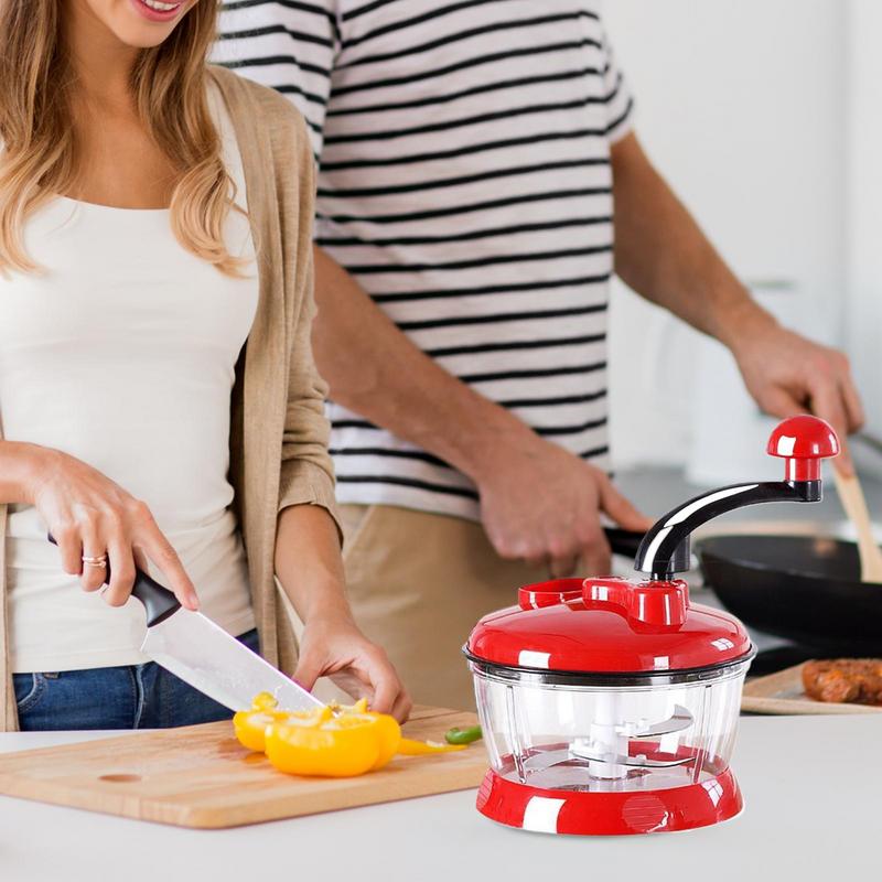 Large Capacity Manual Vegetable Chopper Hand Food Chopper with Garlic and Onion Cutter