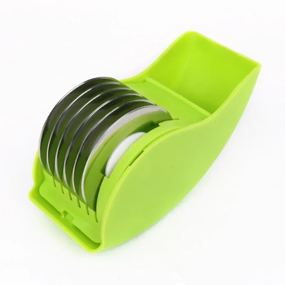 Stainless Steel Herb Cutter Roller Manual Vegetable Chopper With Blades 3