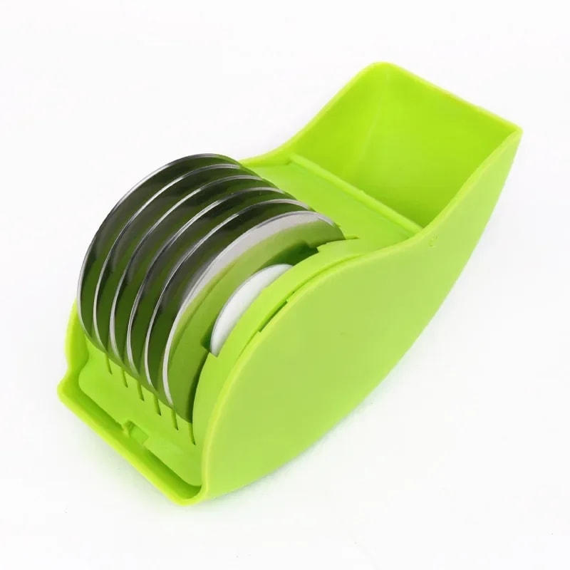 Stainless Steel Herb Cutter Roller Manual Vegetable Chopper With Blades 3