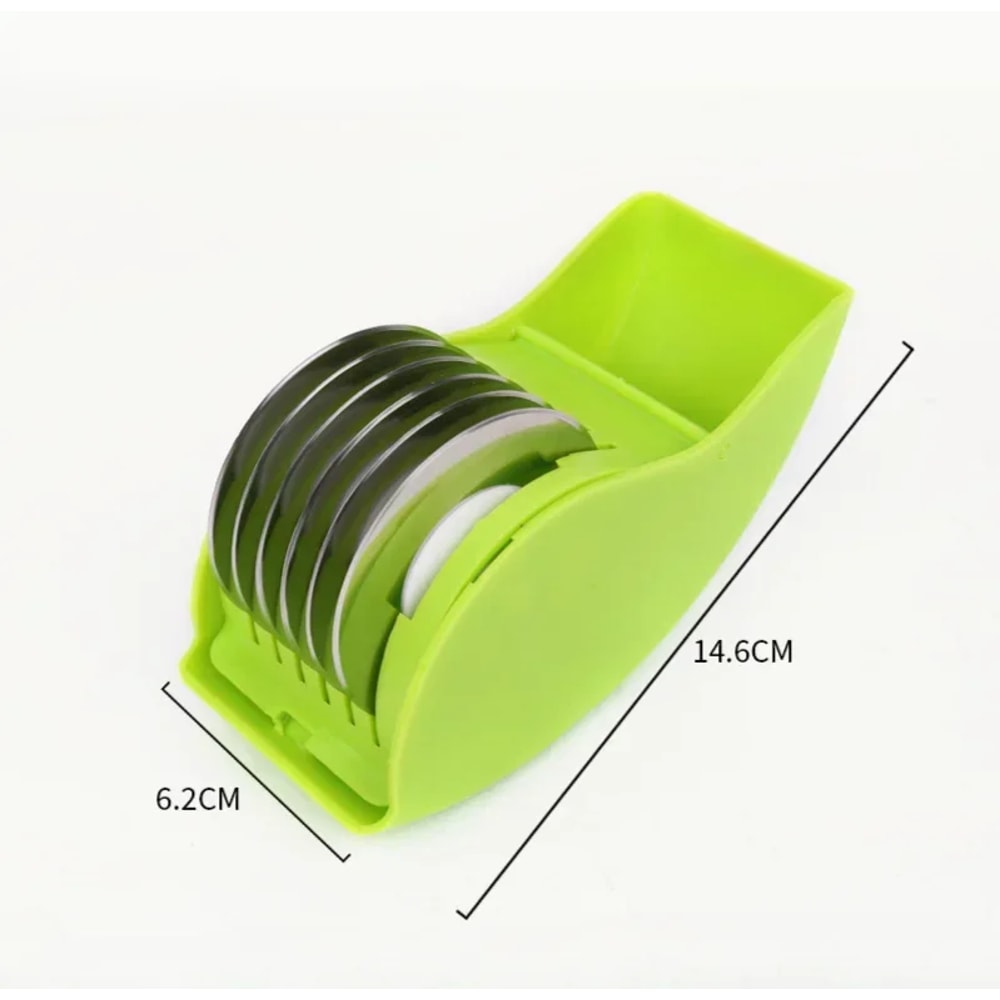 Stainless Steel Herb Cutter Roller Manual Vegetable Chopper With Blades 5