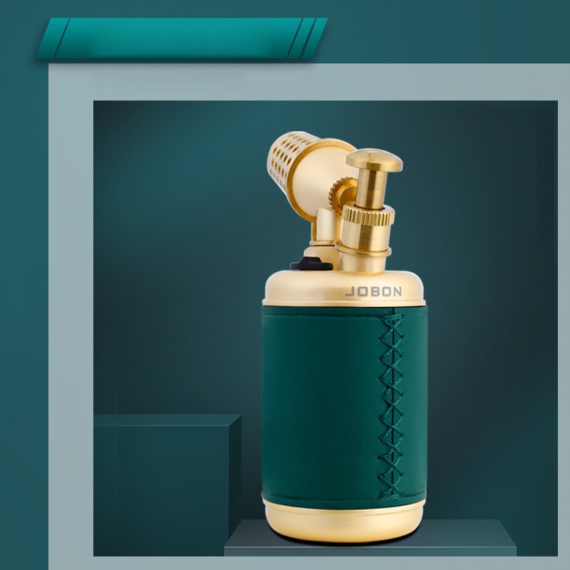 Windproof Torch Lighter With Blue Flame BuiltIn Cigar Cutter 2