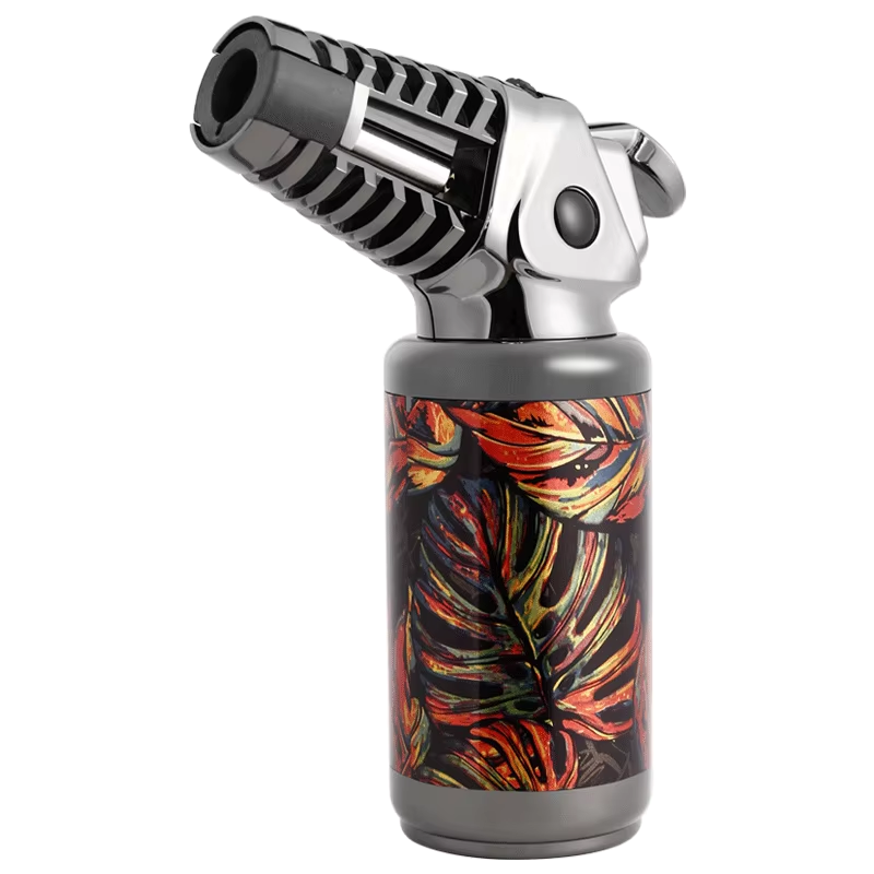 Windproof Butane Torch Lighter Adjustable Flame Cigar And Camping Tool 7