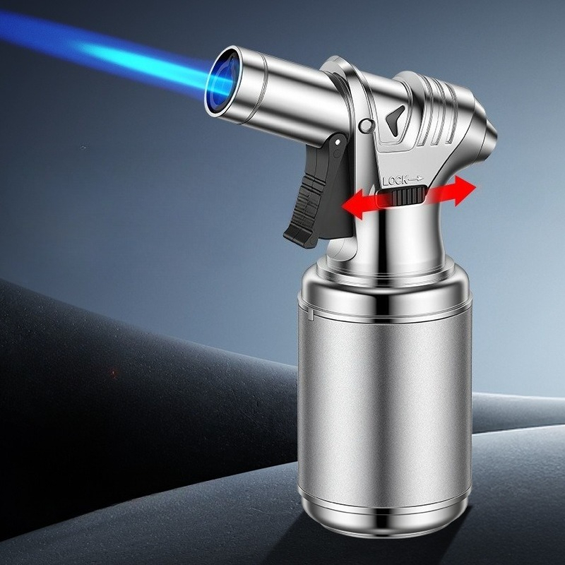 Windproof Torch Lighter High Flame Refillable Butane Cigar Lighter For Outdoor And Daily Use 3