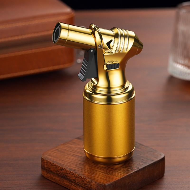 Windproof Torch Lighter High Flame Refillable Butane Cigar Lighter For Outdoor And Daily Use 4