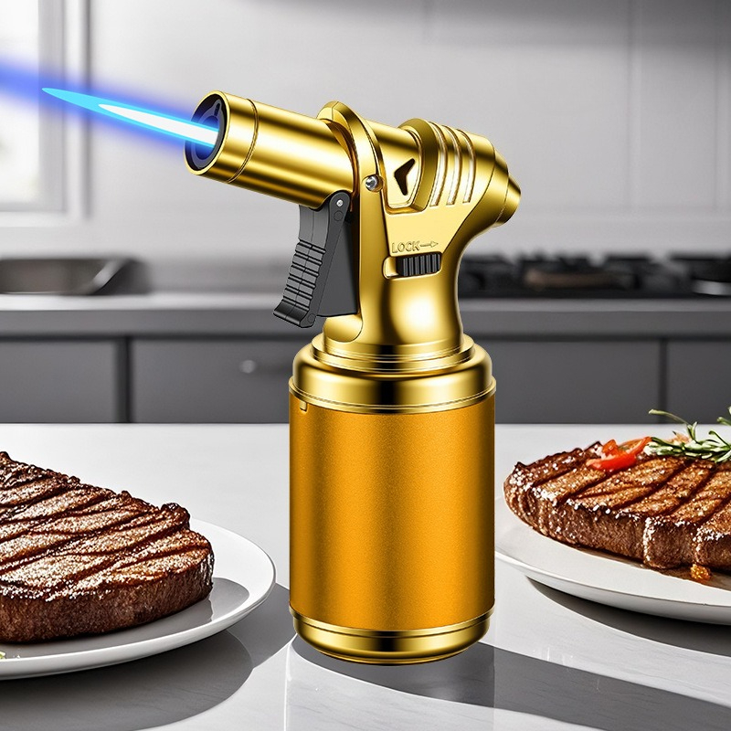 Windproof Torch Lighter High Flame Refillable Butane Cigar Lighter For Outdoor And Daily Use 7