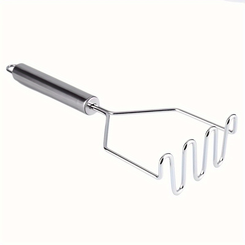 Stainless Steel Wave Potato Masher for Smooth Purees & Easy Mashing