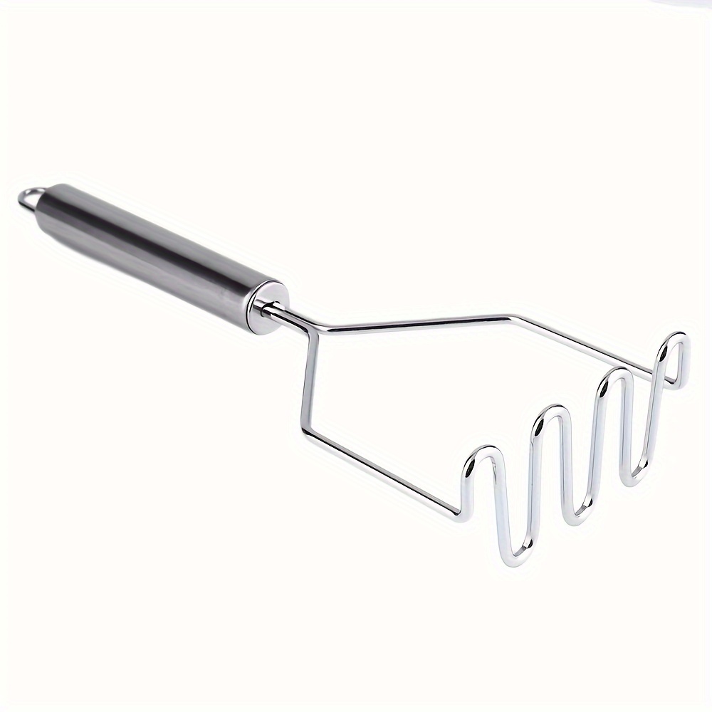 Stainless Steel Wave Potato Masher for Smooth Purees & Easy Mashing