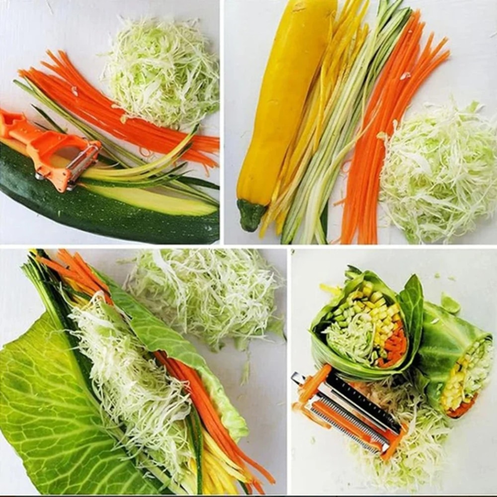 Stainless Steel Vegetable Peeler & Kitchen Slicer Tool