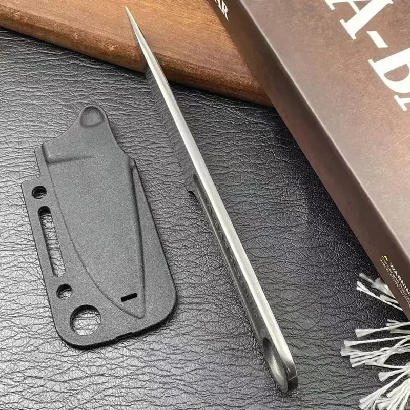 Survival Tactical Knife Multifunctional Outdoor Tool With Stainless Steel Blade Sheath 3