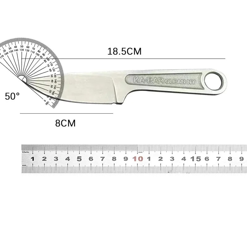 Survival Tactical Knife Multifunctional Outdoor Tool With Stainless Steel Blade Sheath 5