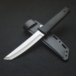 portable survival knife fixed blade, abs handle, camping edc multitool for self-defense
