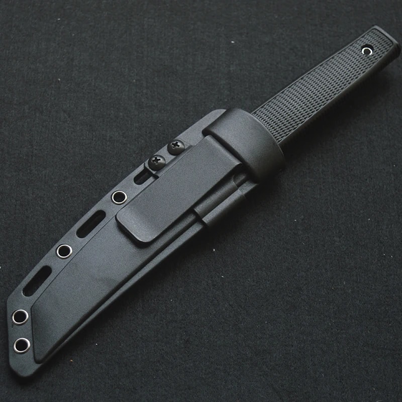 Portable Survival Knife Fixed Blade, ABS Handle, Camping EDC Multitool for Self-defense