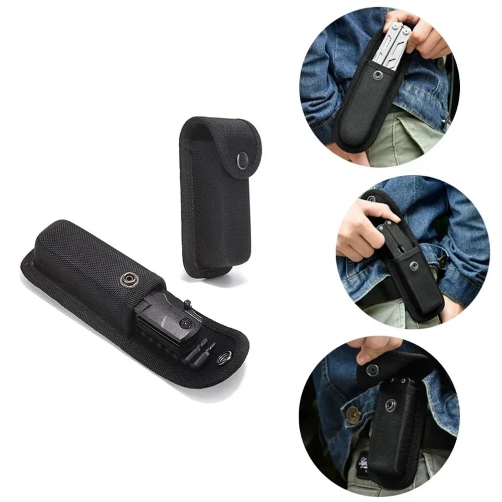 Tactical Knife Pouch Set Durable Nylon Case For Folding Knives Multitool Pliers Accessories 1