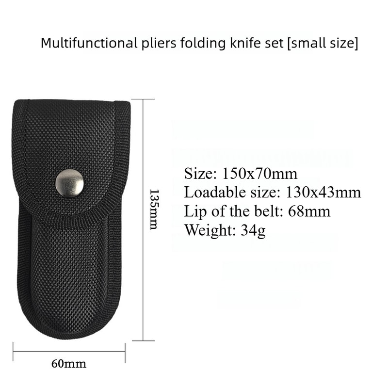 Tactical Knife Pouch Set Durable Nylon Case For Folding Knives Multitool Pliers Accessories 4