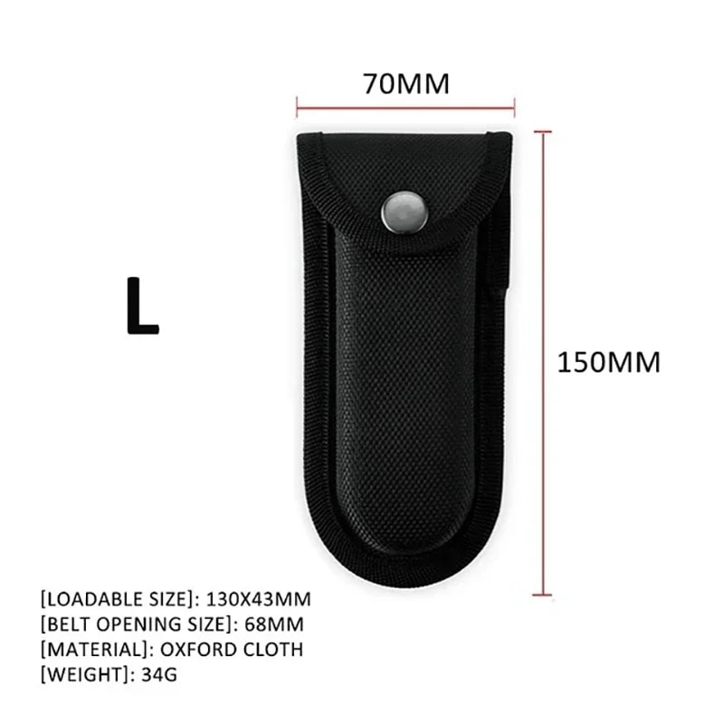 Tactical Knife Pouch Set Durable Nylon Case For Folding Knives Multitool Pliers Accessories 7