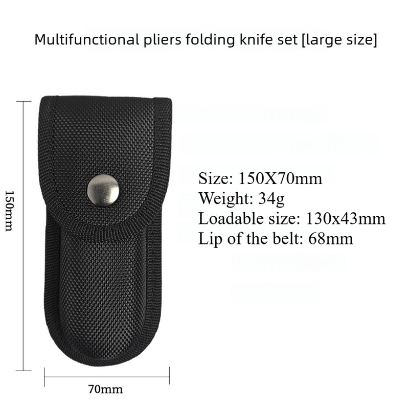 Tactical Knife Pouch Set Durable Nylon Case For Folding Knives Multitool Pliers Accessories 5