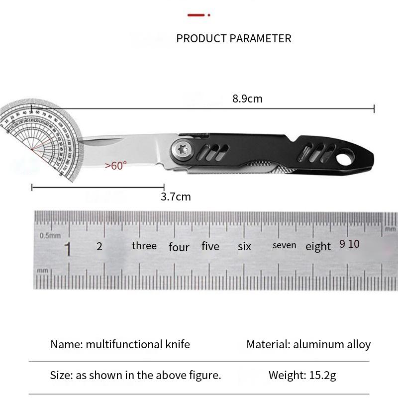 Portable MultiTool Keychain Mobile Phone Card Pickup Needle Bottle Opener Folding Knife 5