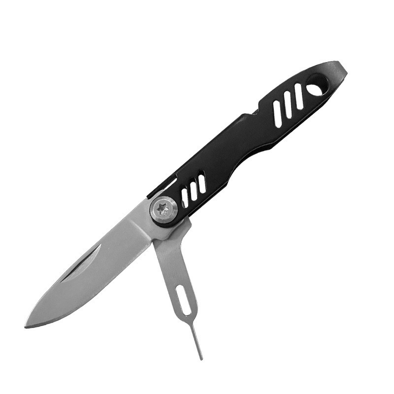 Portable MultiTool Keychain Mobile Phone Card Pickup Needle Bottle Opener Folding Knife 6