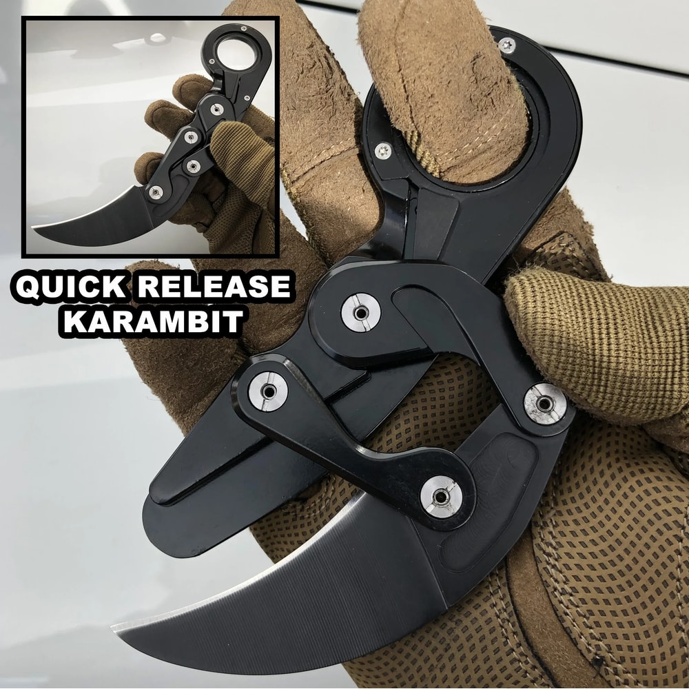 Pocket Doublearm Knife Durable Steel Claw Folding Knife For Camping Hunting And Outdoor Survival 1
