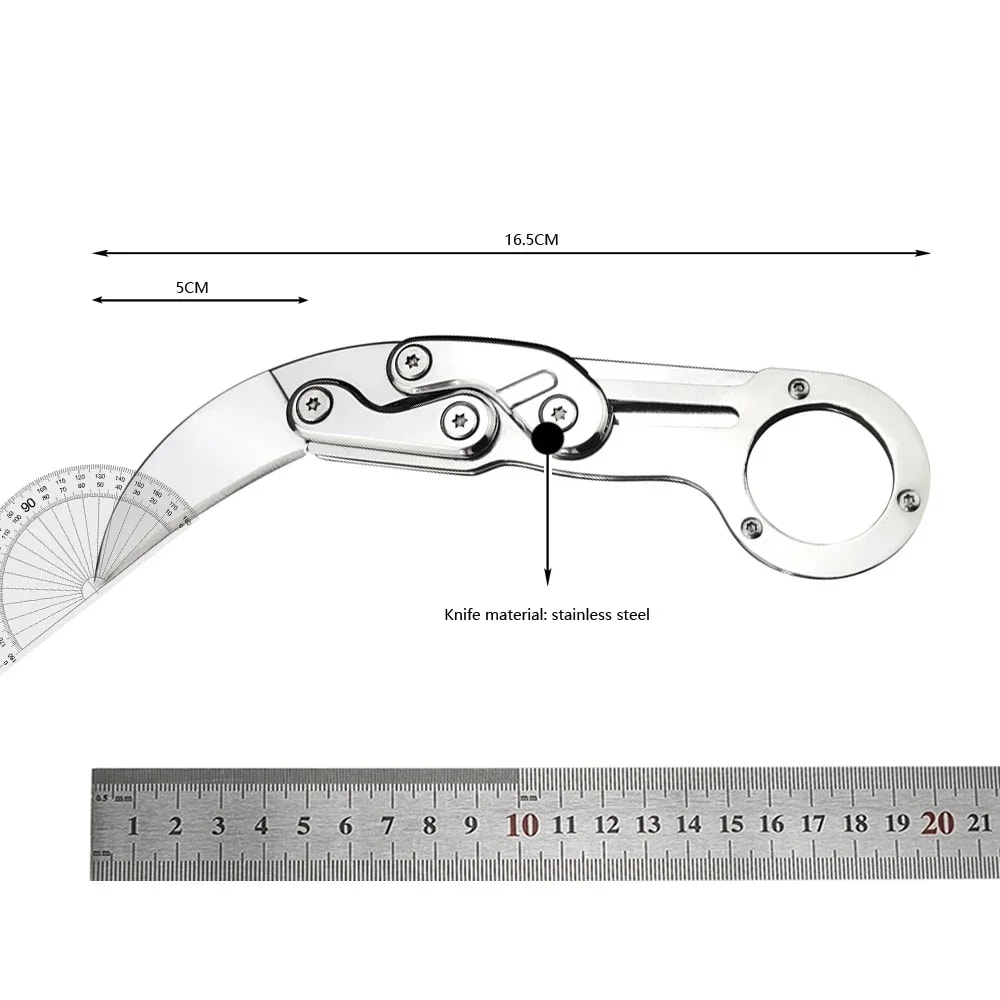 Pocket Doublearm Knife Durable Steel Claw Folding Knife For Camping Hunting And Outdoor Survival 5