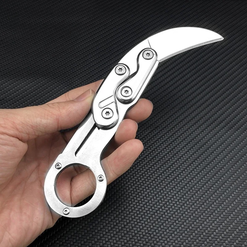 Pocket Doublearm Knife Durable Steel Claw Folding Knife For Camping Hunting And Outdoor Survival 7