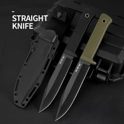 durable survival knife for outdoor adventures high hardness tactical self-defense & path-clearing blade