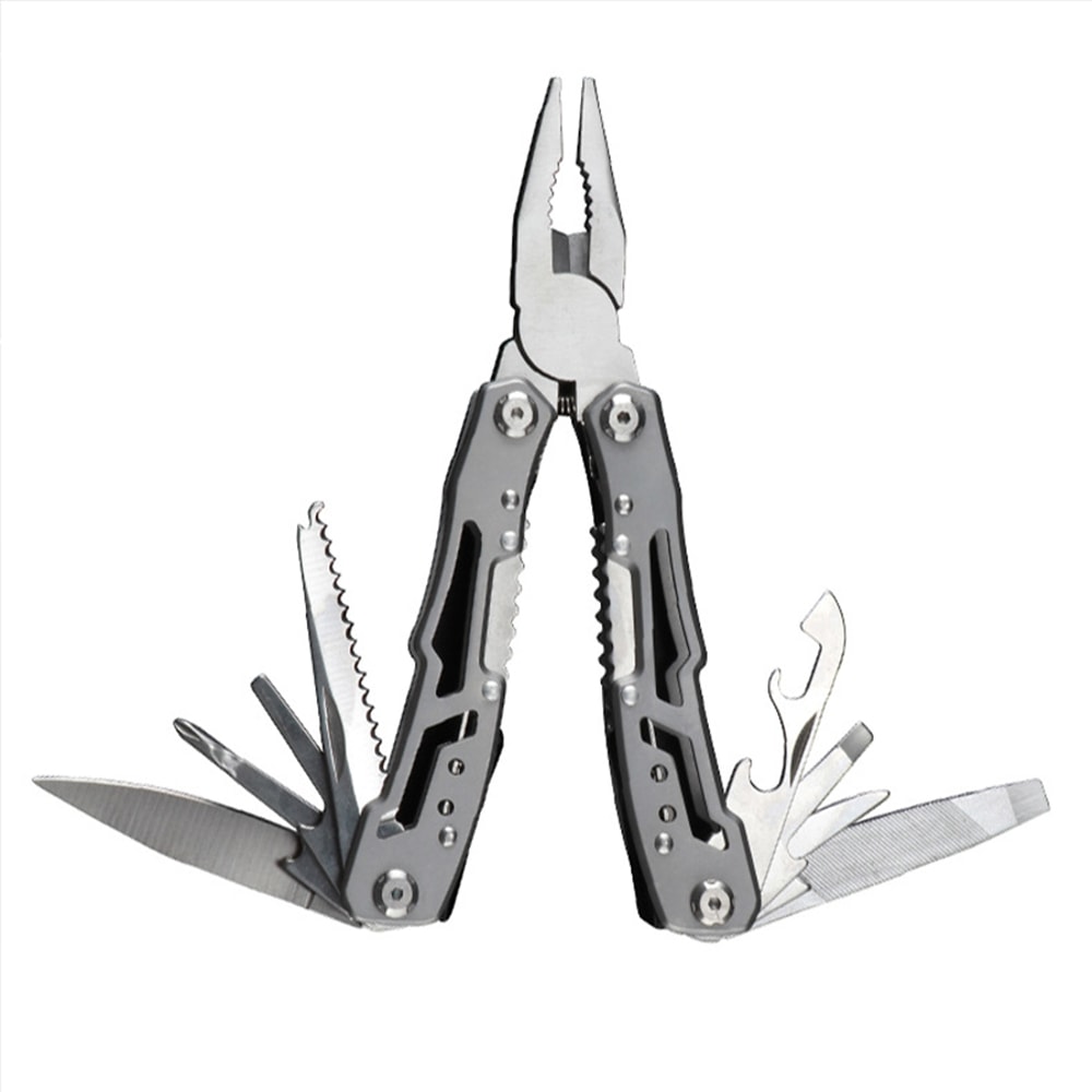 Multifunctional Stainless Steel Outdoor Survival Tool Folding Knife, Pliers & More
