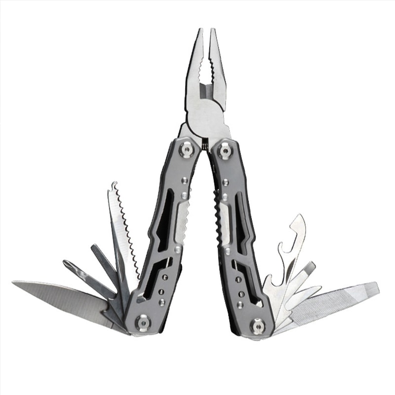 Multifunctional Stainless Steel Outdoor Survival Tool Folding Knife, Pliers & More