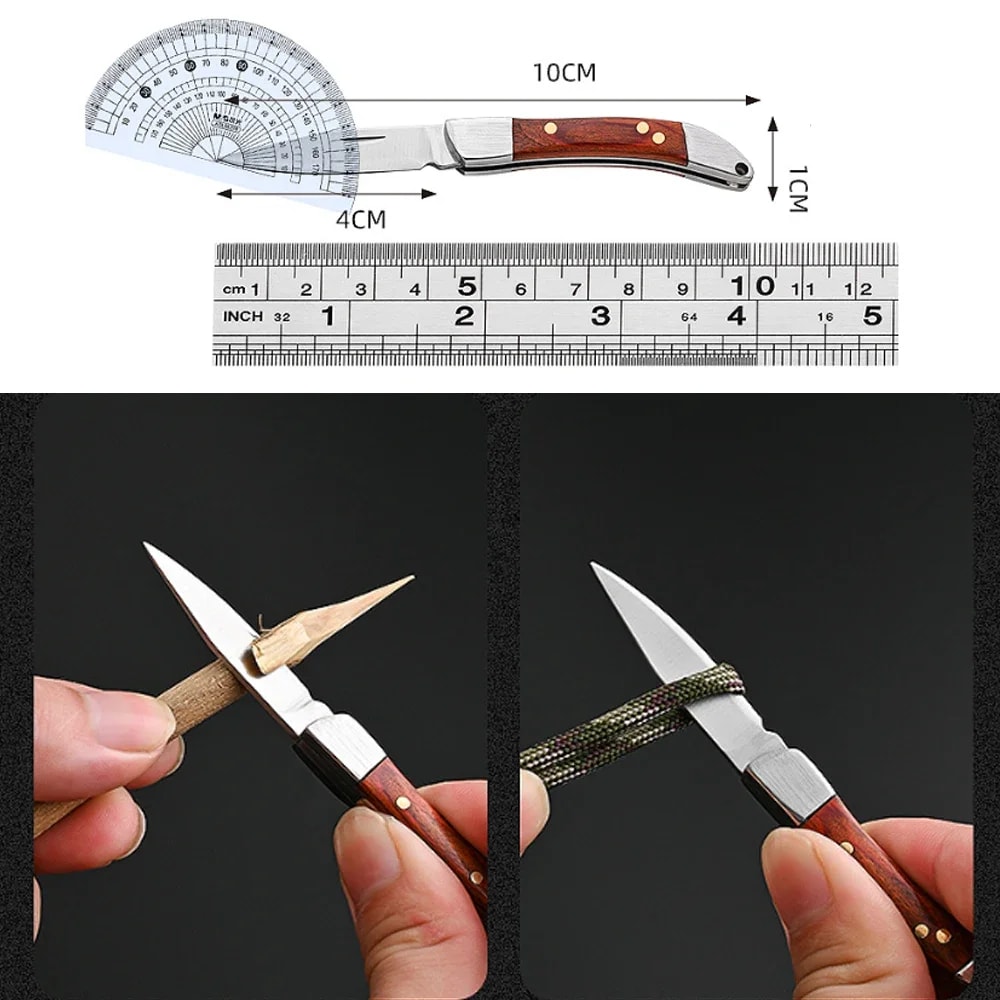 Mini Folding Knife Portable Keychain Knife for Camping, Survival & Everyday Carry
