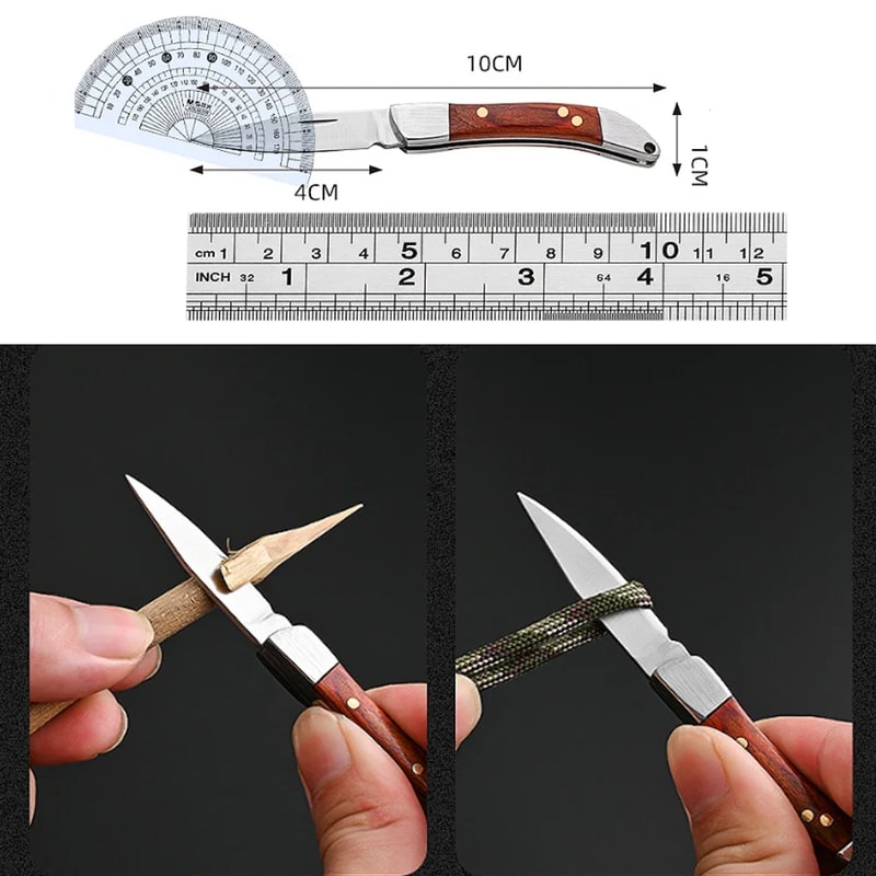 Mini Folding Knife Portable Keychain Knife for Camping, Survival & Everyday Carry