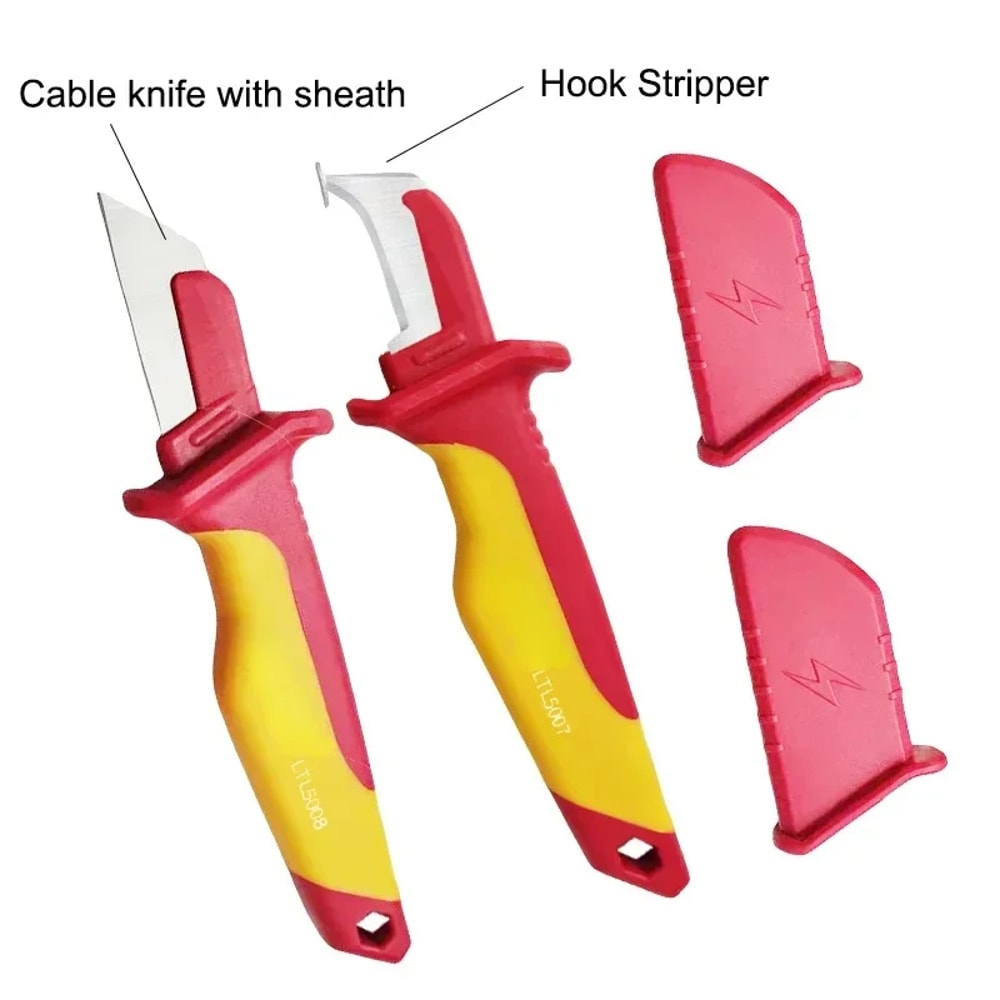 Insulated Wire Stripping Shears Straight Curved Hook Types Manual Electrical Tool For Precise Cab 1