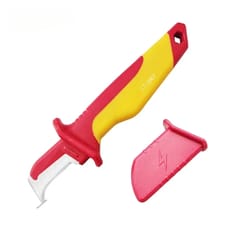 insulated wire stripping shears straight, curved & hook types – manual electrical tool for precise cable stripping