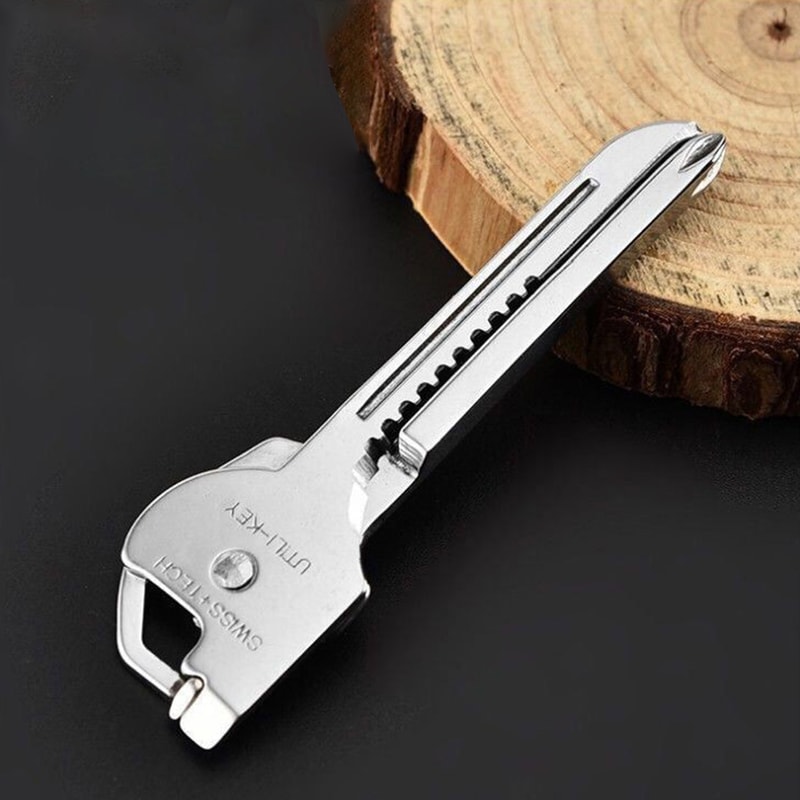Mini Multi Tool Keychain Compact EDC Gear with Knife, Opener & Screwdriver