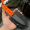 Versatile EDC Pocket Knife With Fixed Blade Scabbard Ideal For Camping BBQ And Survival 3