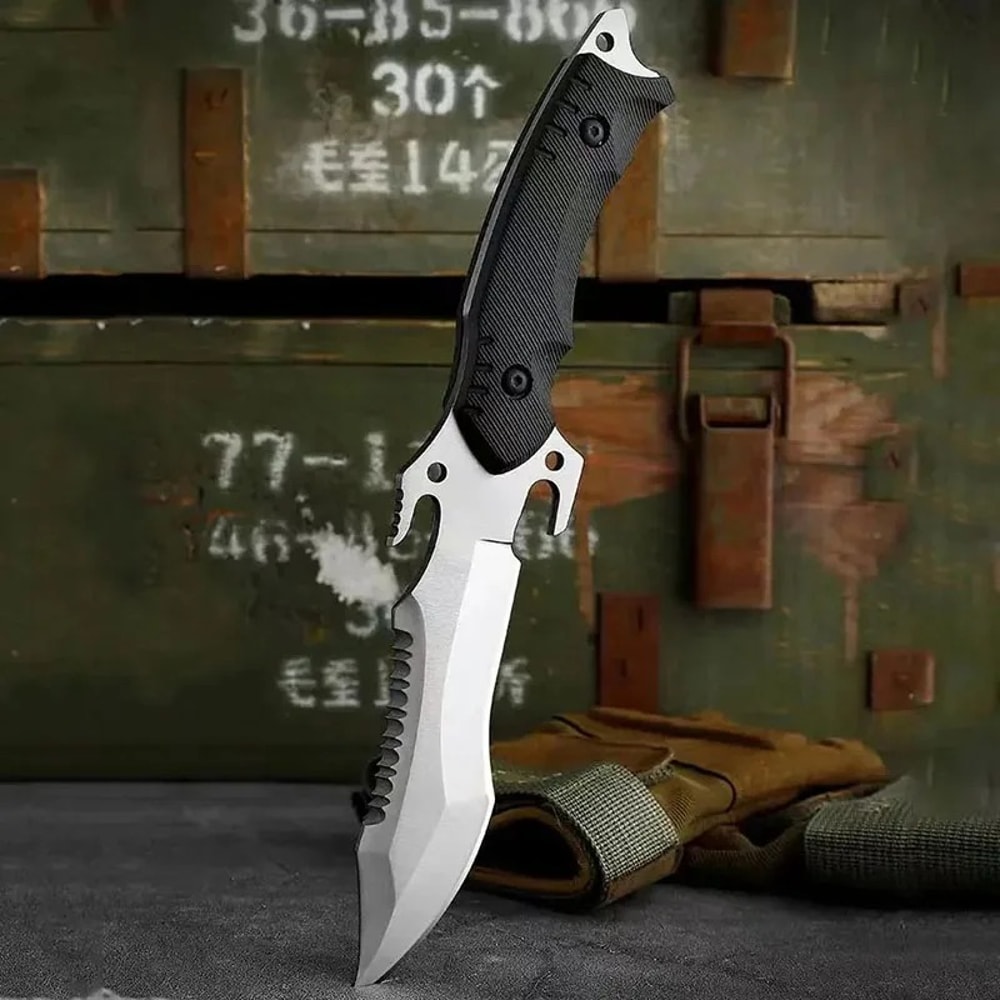 Durable Tactical Survival Knife Compact Military Hunting Pocket Tool