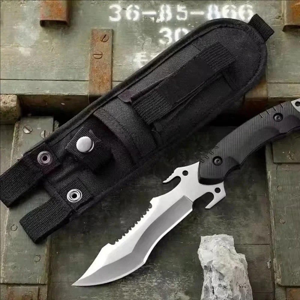 Durable Tactical Survival Knife Compact Military Hunting Pocket Tool