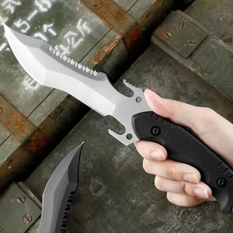Durable Tactical Survival Knife Compact Military Hunting Pocket Tool