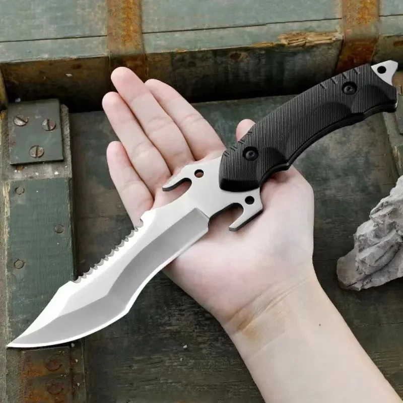 Durable Tactical Survival Knife Compact Military Hunting Pocket Tool