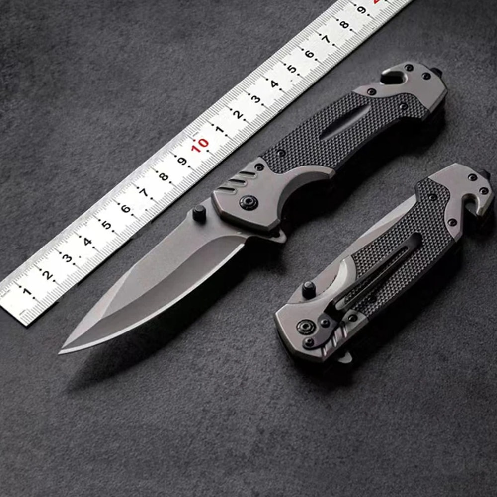 Heavy-Duty Tactical Folding Knife for Men EDC Multitool, Self Defense & Outdoor Survival Knife