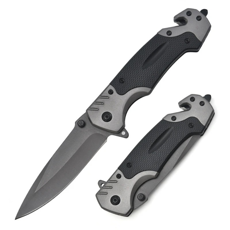 Heavy-Duty Tactical Folding Knife for Men EDC Multitool, Self Defense & Outdoor Survival Knife