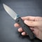 Mini Tactical Folding Knife with Carbon Fiber Handle Compact Survival Pocket Knife for Outdoor Defense and Everyday