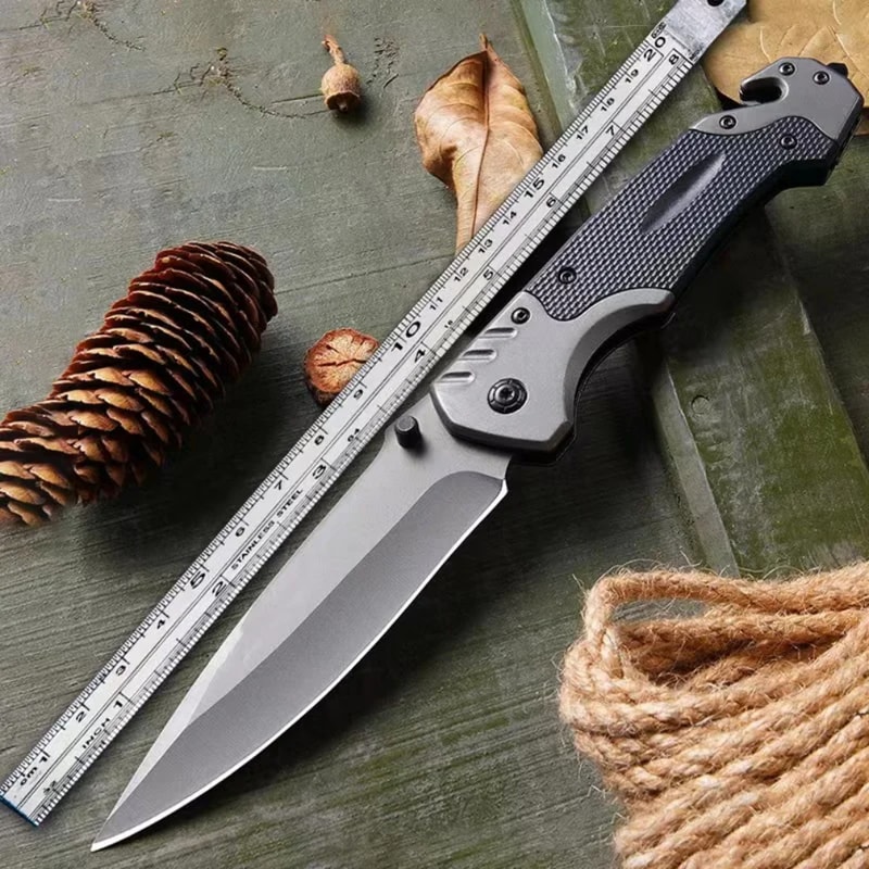 Tactical Folding Survival Knife Multifunctional Camping Pocket Knife For Outdoor Defense And Advent 1