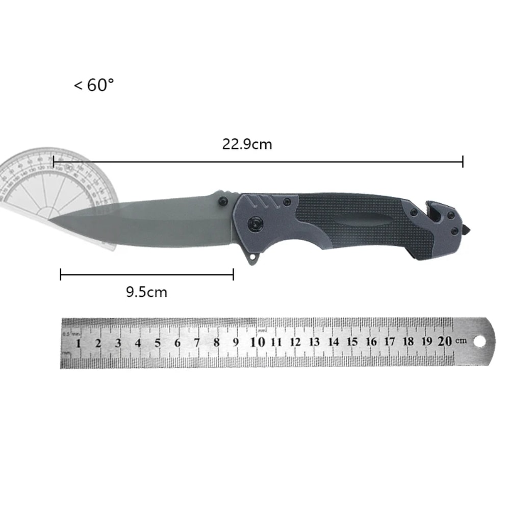 Tactical Folding Survival Knife Multifunctional Camping Pocket Knife For Outdoor Defense And Advent 5
