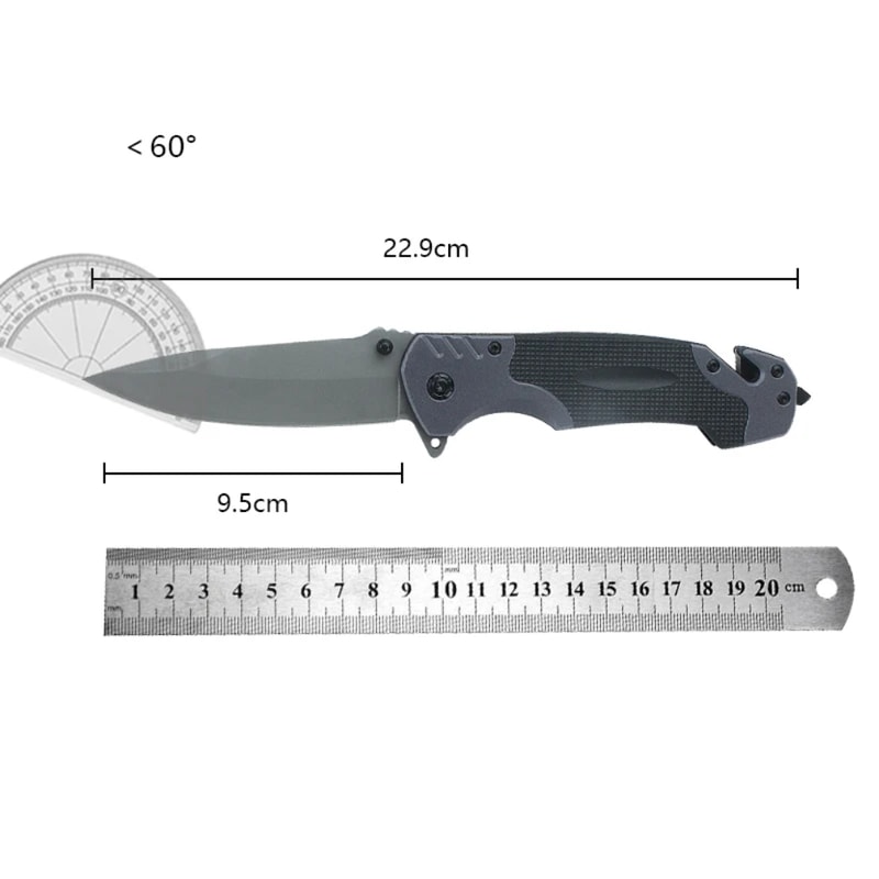 Tactical Folding Survival Knife Multifunctional Camping Pocket Knife For Outdoor Defense And Advent 5