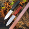 Brother Bushcraft Fixed Blade Hunting Knife with Micarta Grips Sharp Stone Wash Finish for Outdoor Adventures