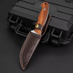 portable mini self-defense survival knife stainless steel multi-purpose knife for outdoor camping & fruit cutting